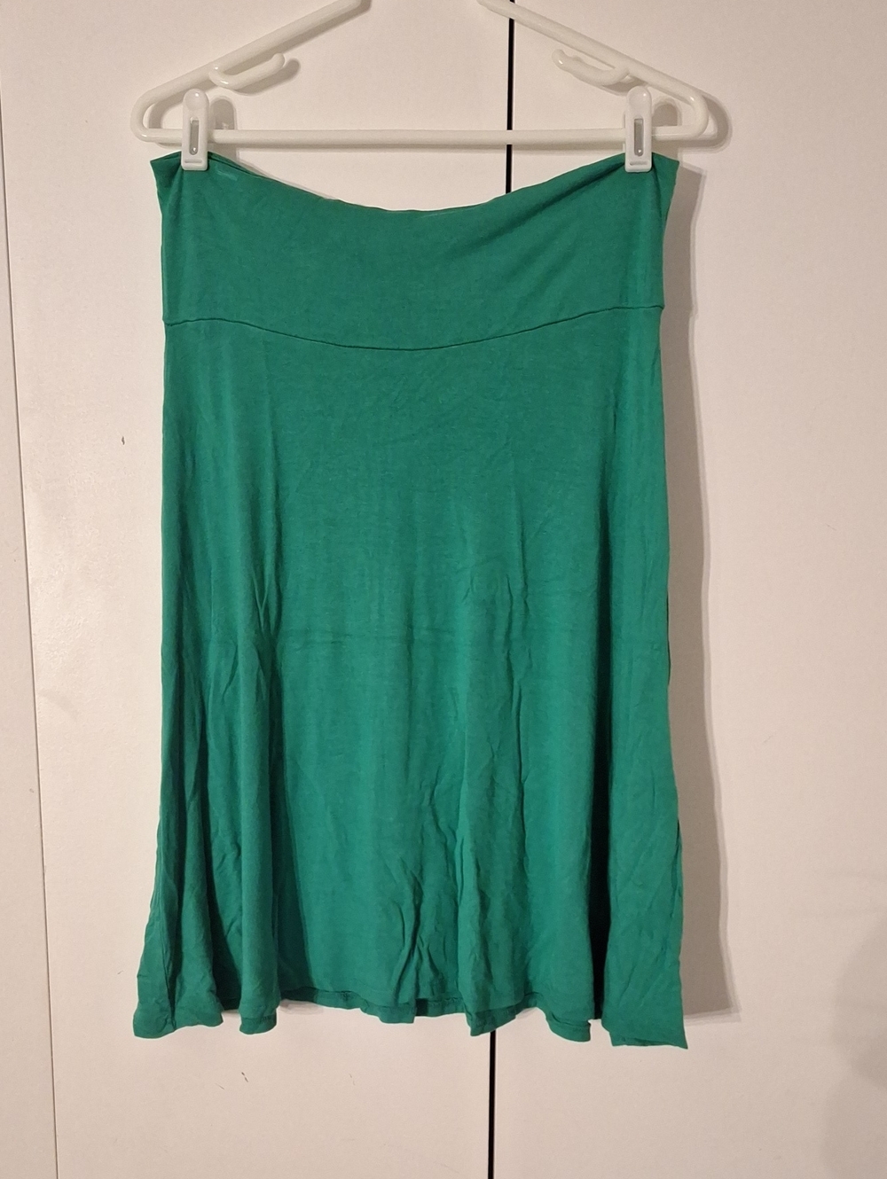 Women's Green Flared Skirt
